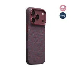 Pitaka (Argyle) Edge Case for iPhone 18 Pro - Blue’s Red